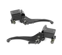 NDNCZDHC Pair of 22mm Hydraulic Clutch Left/Right Upper Front/Rear Brake Pump with Handle Parking Lock for 150c c 250c c ATV GY6 Motorcycle