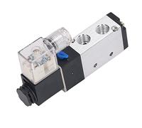 NDNCZDHC Pneumatic Solenoid Air Valve, 5 Way 2 Position Internally Piloted Acting Type Control Reversing (DC12V)