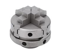 NDNCZDHC Portautensili per Mandrino a Pinza K02 50 Mandrino per Tornio Manuale in Metallo Mandrino a 4 Griffe Attatore per Mandrino a Pinza Diametro 50mm Mini Mandrino per Tornio