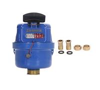 NDNCZDHC Positive Displacement Water Meter, 1/2 inch NPT Fitting Brass Cold Water Flow Meter for Garden and Home