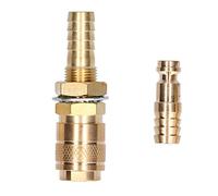 NDNCZDHC Quick Connector Fitting Hose Brass Connection for TIG Welding Torch Welding Equipment M10 (Gold)