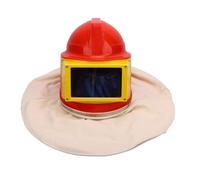 NDNCZDHC Sandblaster Helmet Air Feed Type Sand Blasting Hood Protector with Double Layer Lens for Sand Cleaning Paint Scraping