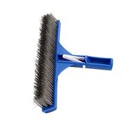 NDNCZDHC Spazzola in Acciaio da 10 Pollici Piscina, Pennello Scopa di Pulizia Staccabile per Le pareti del Fondo del laghetto della Piscina