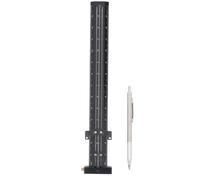 NDNCZDHC Tipo T Righello per la lavorazione del legno Design regolabile e regolo calcolatore scorrevole Lega di alluminio con penna Righello per la lavorazione del legno (Nera)