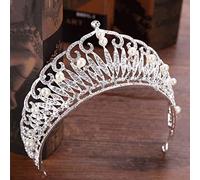 NDRFAWY Gioielli da sposa diademi corona sposa donne concorso ballo gioielli orecchini collana ornamenti per capelli