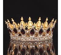 NDRFAWY Gioielli per capelli corona diademi per le donne vintage sposa tiara corona per donna moda copricapo ballo matrimonio fotografia diademi corone corone gioielli per capelli accessori 7