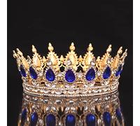 NDRFAWY Gioielli per capelli Corona Tiare per le Donne Vintage Sposa Tiara Corona per Donna Moda Copricapo Prom Matrimonio Fotografia Diademi Corone Corone Accessori Gioielli per Capelli 12