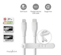 NDS 1,5 METRI Lightning Cavo USB 2.0 Connettore Apple 8 pin USB-C silicone ricar