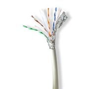 NDS 100 METRI Cavo di rete Rotolo CAT6a Solido S / FTP Rame Interno Tond