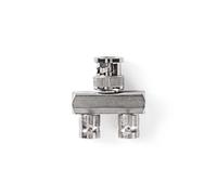 NDS 10PZ Adattatore BNC maschio 2x BNC Femmina Placcato nickel