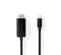 NEDIS Mini DisplayPort - DisplayPort 1.4 - Mini DisplayPort maschio - HDMI ™ maschio - 48 Gbps - 2 m - rotondo - nero