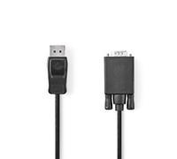 NDS 2 METRI Cavo VGA DisplayPort maschio VGA (M) Placcato nickel Risoluzione