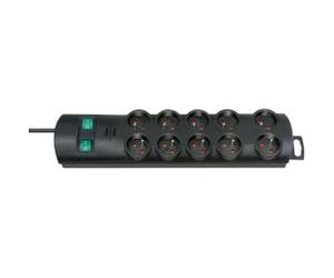 NDS 2 METRI presa di estensione Primera-Line 10-Way Nero - Francese TYPE E