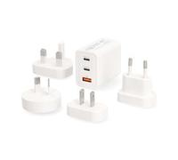 NDS Adattatore da viaggio 100 - 240 V AC 50/60 Hz 65 W Bianco