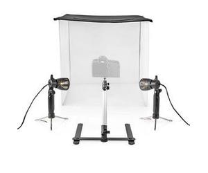 NDS Kit Studio fotografico 400 lm pieghevole Sfondi inclusi Borsa da viaggio