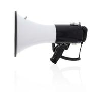 NDS Megafono Portata massima: 1500 m Controllo del Volume massimo: 120 dB Mic