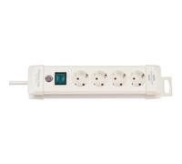 PL 4-FACH WS - Presa multipla, Premium-Line, a 4 vie, 1,8 m, bianco
