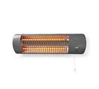 NDS Riscaldatori per il bagno 1200 W 2 Modalita di Calore X4 Grigio