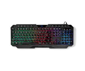 NDS Tastiera da gioco cablata USB Type-A Chiavi a Membrana LED AZERTY FR la