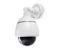 Videocamera di sicurezza fittizia - Cupola - Alimentazione a batteria - Interno - Bianco