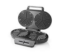 NDS Waffle Maker 2 x 5 Heart shaped waffles 12 cm 1200 W Controllo automatic
