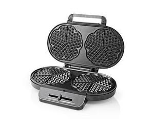 NDS Waffle Maker 2 x 5 Heart shaped waffles 12 cm 1200 W Controllo automatic