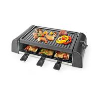 NDS Wok Raclette Griglia 6 Persone regola temperatura spatole legno