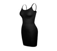 NDSJAIE Abito Modellante da Donna Shapewear Abito Sottoveste for Controllo della Pancia Regolabile Senza Cuciture Body Shaper Abiti Donna per Tutti i Giorni(Black,L)