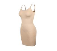 NDSJAIE Abito Modellante da Donna Shapewear Abito Sottoveste for Controllo della Pancia Regolabile Senza Cuciture Body Shaper Abiti Donna per Tutti i Giorni(Beige,XXL)
