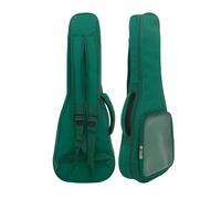 NDSJAIE Borsa universale per chitarra Custodia for ukulele da 23 pollici, nera, portatile, in cotone morbido, impermeabile, con tracolla, zaino(Green)