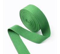 NDSJAIE Nastro da Cucito 5 Metri 20/25/32/38mm 1.3mm Nastri di e Fettucce Cotone Spessore Borse Cinghia for Indumenti Cintura Abbigliamento Fai da Te Nastro da Cucire Bias Binding(Green,25mm)