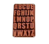 NDSJAIE Stampo in Silicone per Lettere Stampi in Silicone for Lettere | Numero Candela Calcestruzzo Capitale Lettere Minuscole Stampo Digitale(Color1)