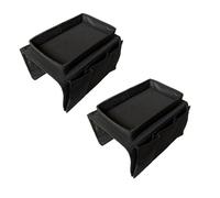 NDSJAIE Tasche bracciolo Divano 2 Pezzi Organizer for braccioli del Divano 5 Tasche Divano Poltrona Caddy Portatelecomando Borsa for Snack Bicchieri Riviste(2pcs Black)