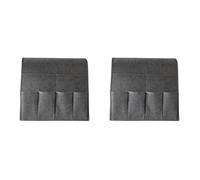 NDSJAIE Tasche bracciolo Divano Organizer for braccioli for Poltrona, Antiscivolo, con 6 Tasche(2Pcs Medium Grey)