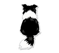 NDSVPKI Decalcomanie per Auto 1Pc Car Sticker Waterproof Dog Vinyl Decal for Rear Window Trunk Universal Decor(Type A,11X22CM)