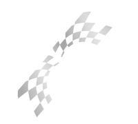 NDSVPKI Decalcomanie per Auto Adesivi Laterali Auto Auto da Corsa Sport Style Decal per Mini Cooper R56 R57 R58 R50 R52 R53 R59 R61 R60 F60 F55 F56 F54(Matt Sliver)