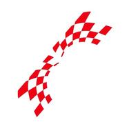 NDSVPKI Decalcomanie per Auto Adesivi Laterali Auto Auto da Corsa Sport Style Decal per Mini Cooper R56 R57 R58 R50 R52 R53 R59 R61 R60 F60 F55 F56 F54(Glossy Red)