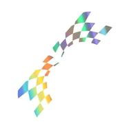 NDSVPKI Decalcomanie per Auto Adesivi Laterali Auto Auto da Corsa Sport Style Decal per Mini Cooper R56 R57 R58 R50 R52 R53 R59 R61 R60 F60 F55 F56 F54(Colorful Laser)