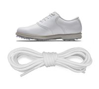 NDTEZUGT Ø2.5mm Lacci per Footjoy Golf Scarpe, Lacci per Scarpe di Ricambio Sottili e Rotondi in Poliestere (Bianco,45"/115cm)