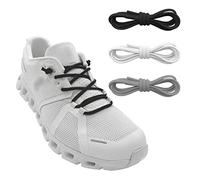 NDTEZUGT 3 Paia Lacci Elastici per Scarpe Senza Nodo No Tie Stringhe Ricambio per Running Shoes Rotonde Elasticizzate Lacci Scarpe (Nero+Bianco+Grigio)