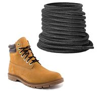 NDTEZUGT 4.5mm Lacci Scarpe per Timberland da Trekking, Rotondi Lacci per Scarpe Stringate di Ricambio da Escursionismo e Caccia (Nero, 45"/115cm)