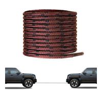 NDTEZUGT Lacci infrangibili per stivali, resistenti lacci rotondi di ricambio per scarpe, più forti dell'acciaio o del kevlar, Marrone mogano, 45”/115cm