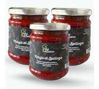 Nduja di Spilinga Spalmabile - Salume Piccante Calabrese in Vaso - Senza Glutine né Conservanti - Ideale per Bruschette, Pasta, Pizza e Ricette Tradizionali - Val D'Esaro (3 Vasi da 190gr)