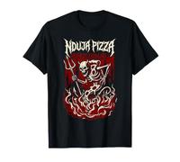 Nduja Pizza Hotness from Hell Funny Heavymetal Band Parodia Maglietta