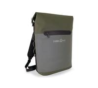 Ne.On! Milano Zaino Vertical Tech Roll Top Porta PC e Laptop 15,6 Pollici, Impermeabile, Reflective Technology, Green
