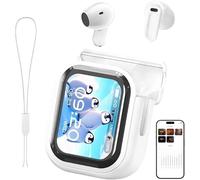 NE20 Cuffie Traduzione Simultanea con AI, 165 Lingue Auricolari Traduttore Simultaneo con 7 Modalità, Bluetooth 6.0, Schermo Touch, 60 Ore Autonomia, per Viaggi, Riunioni e Studio, Bianco