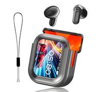 NE20 Earbuds, NE20 Translation Earbuds, Bluetooth 6.0 Earphones AI Translator Ear Buds LCD Touch Screen Sport Wireless Headphones HD Stereo Sound Longlife IPX6 Water-Resistant (Black)