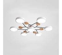 NEAFP Plafoniera a LED, plafoniere moderne da incasso in legno 32W dimmerabile per soggiorno, camera da letto, cucina, 3000K/4000K/6000K (Bianco) HGCHH