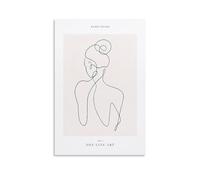 NeAfp Poster One Line Art n. 1, decorazione artistica da parete estetica moderna per camera da letto, senza cornice, 30 x 45 cm