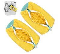 Neaker - Borsa per lavatrice, per la pulizia delle scarpe, colore: giallo, confezione da 2